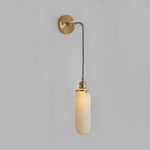 Wandleuchte aus Messing mit geriffeltem Glas – Stilvoll und Modern