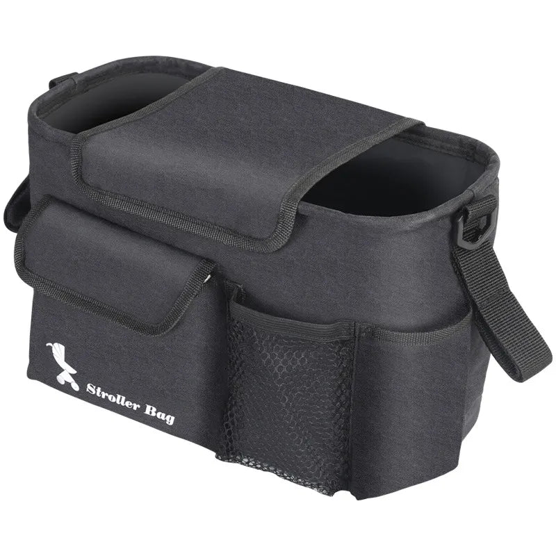 Organizer Tasche für Kinderwagen – Praktische Stroller mit Schultergurt und Fächern