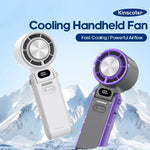 FrostWind Mini Fan | Customizable Cooling with 100 Settings | 3600 mAh Battery | Portable & Ice-Cooling