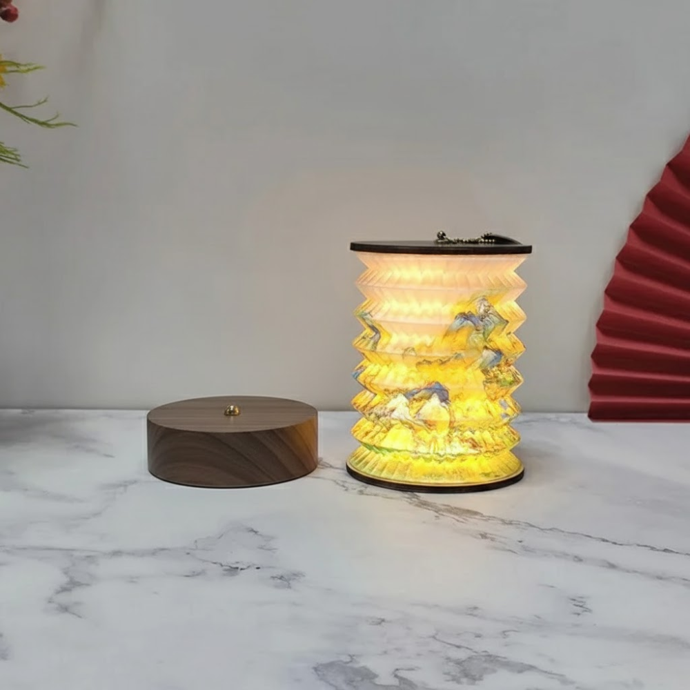 Foldable LED Desk Lamp with Touch Dimming – USB Rechargeable Battery for Modern Living
