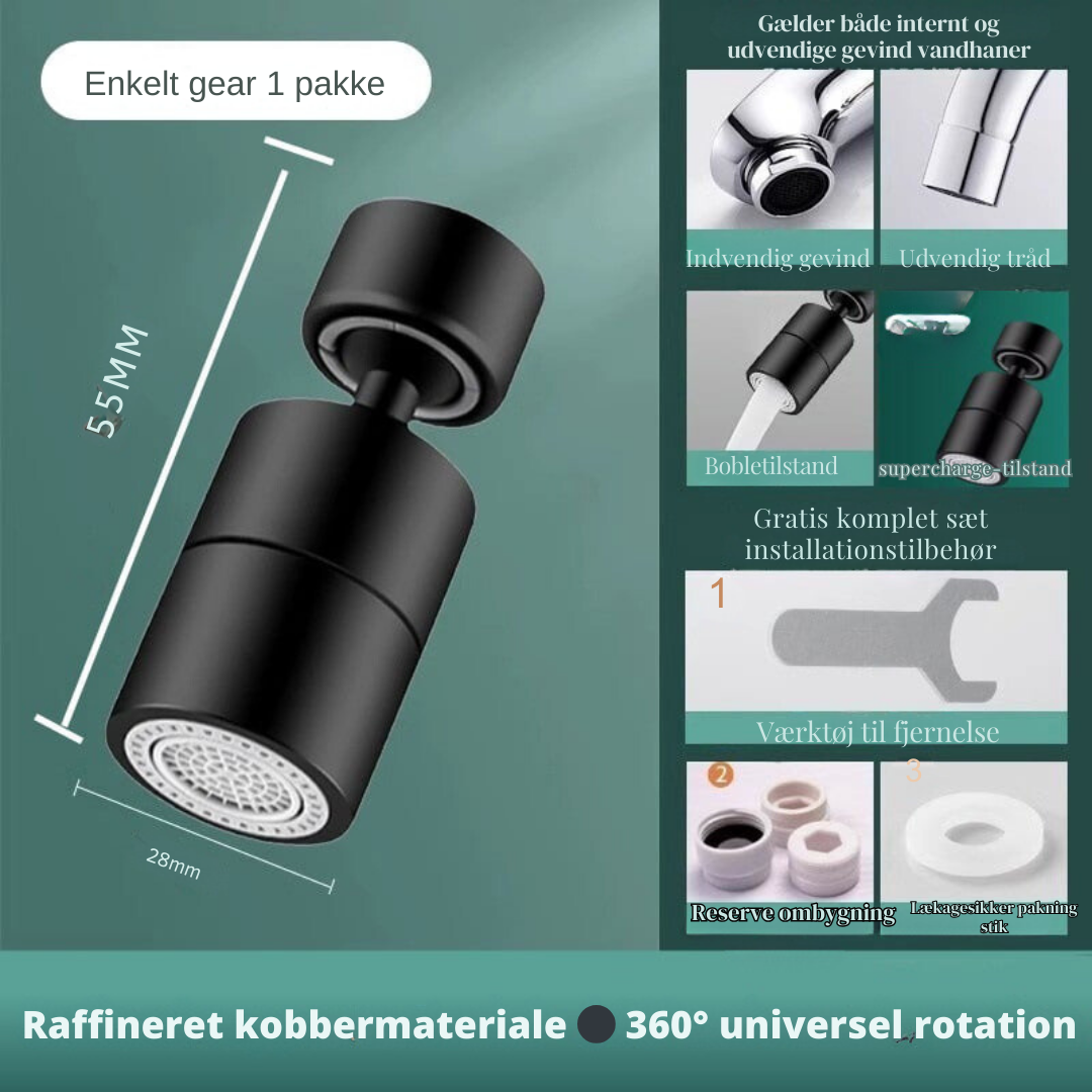 FlexiSpritz – 720° freedom for effortless rinsing