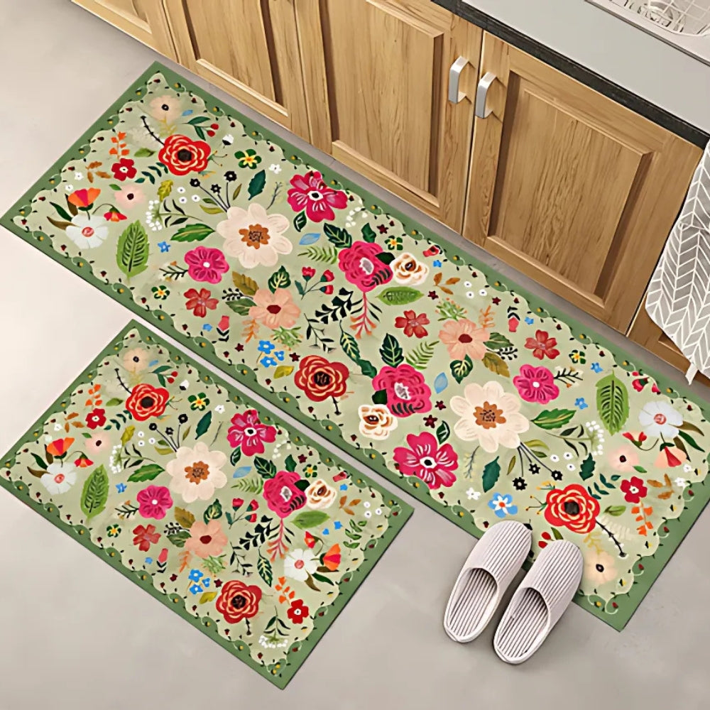 Fröhliche Boho Küchenmatten im Set für jeden Tag