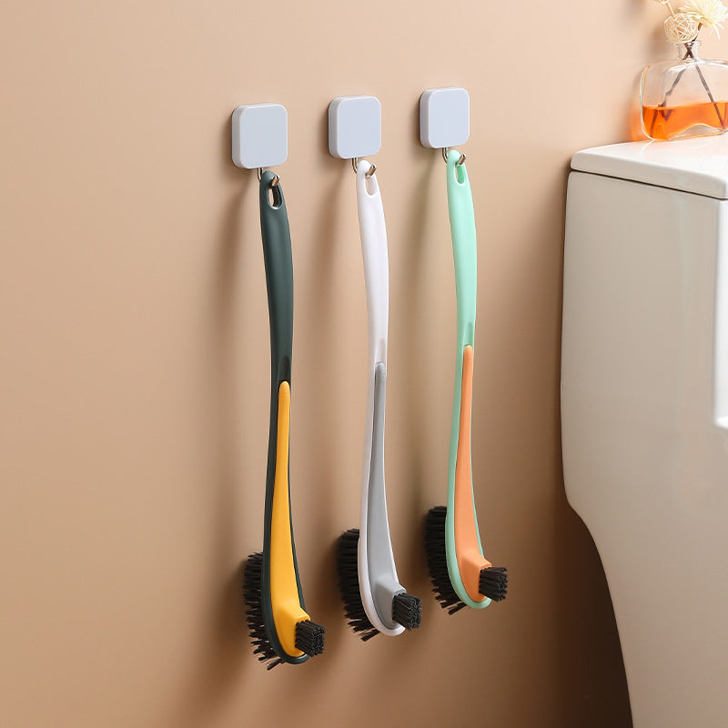 Zweiseitige Toilettenreinigungsbürste mit Flockung