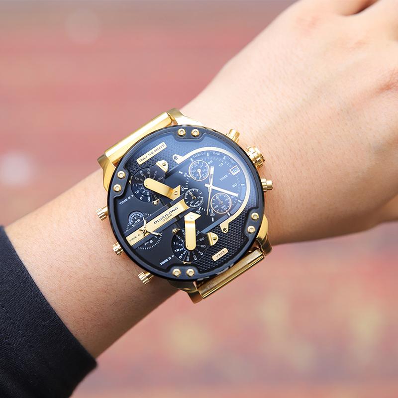 Elegante Quarzchronographuhr aus Edelstahl