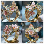 Ring mit Schmetterlingsblüte