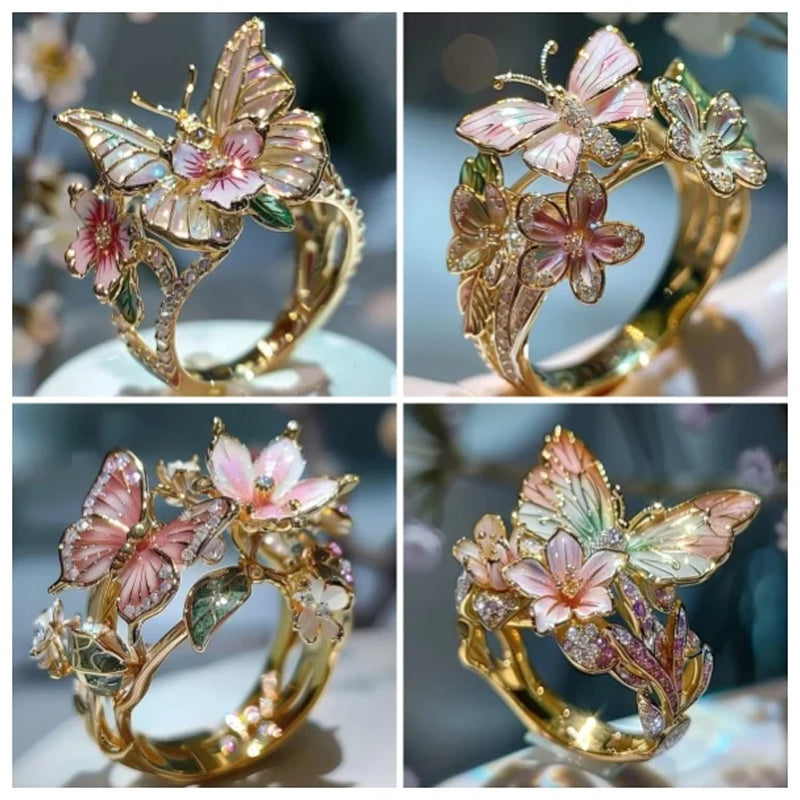 Ring mit Schmetterlingsblüte