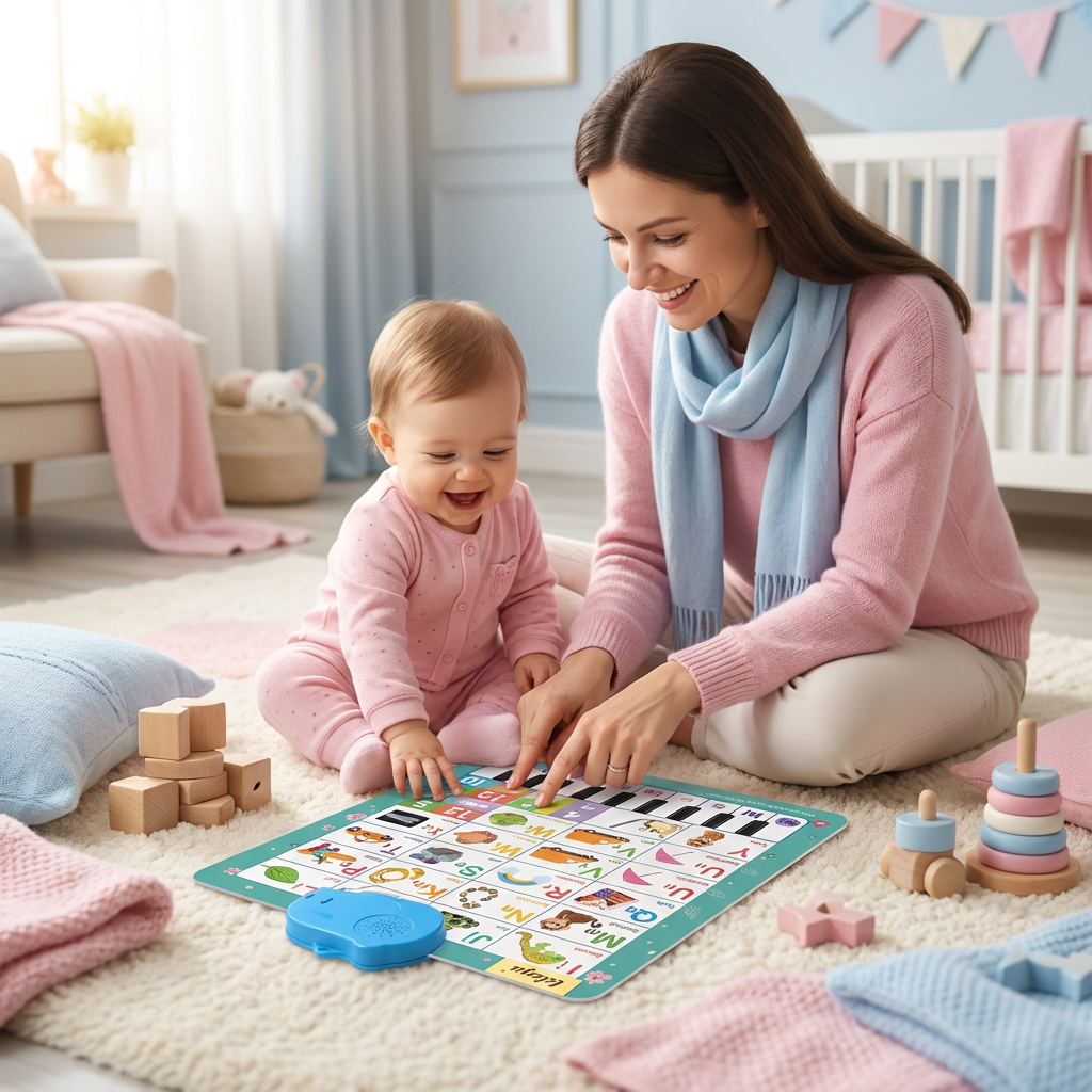 Englisch Lernwand für Kinder mit Sprachfunktion