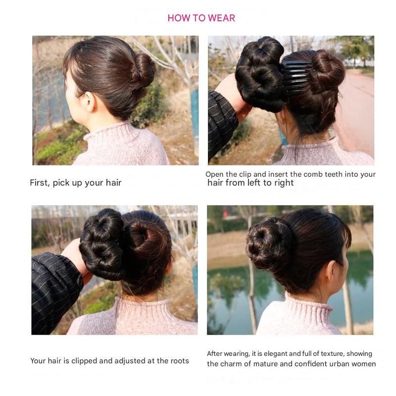 Blumenförmige Haarnadel – Schneller Hochsteckfrisuren Clip