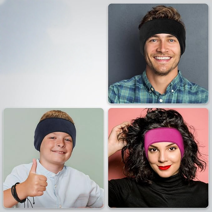 Thermal Headband for Women and Men made of Fleece (Set of 2)