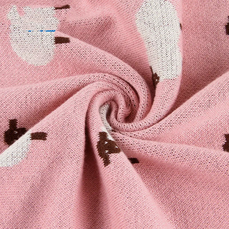 Weiche Babydecke mit Schafmotiven – Kuschelige Decke für den Kinderwagen