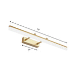 Moderne Wandlampe 16"/19.5" für stilvolle Badezimmerbeleuchtung