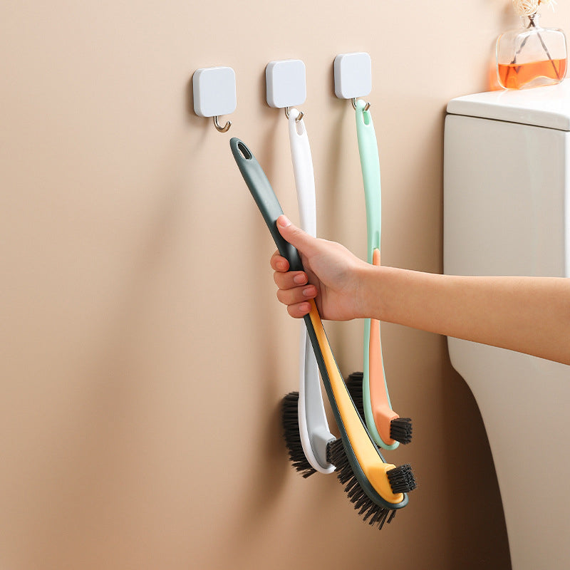 Zweiseitige Toilettenreinigungsbürste mit Flockung