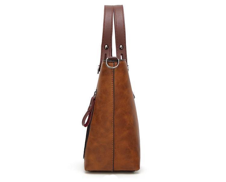 Vintage Handtasche mit doppelter Fronttasche