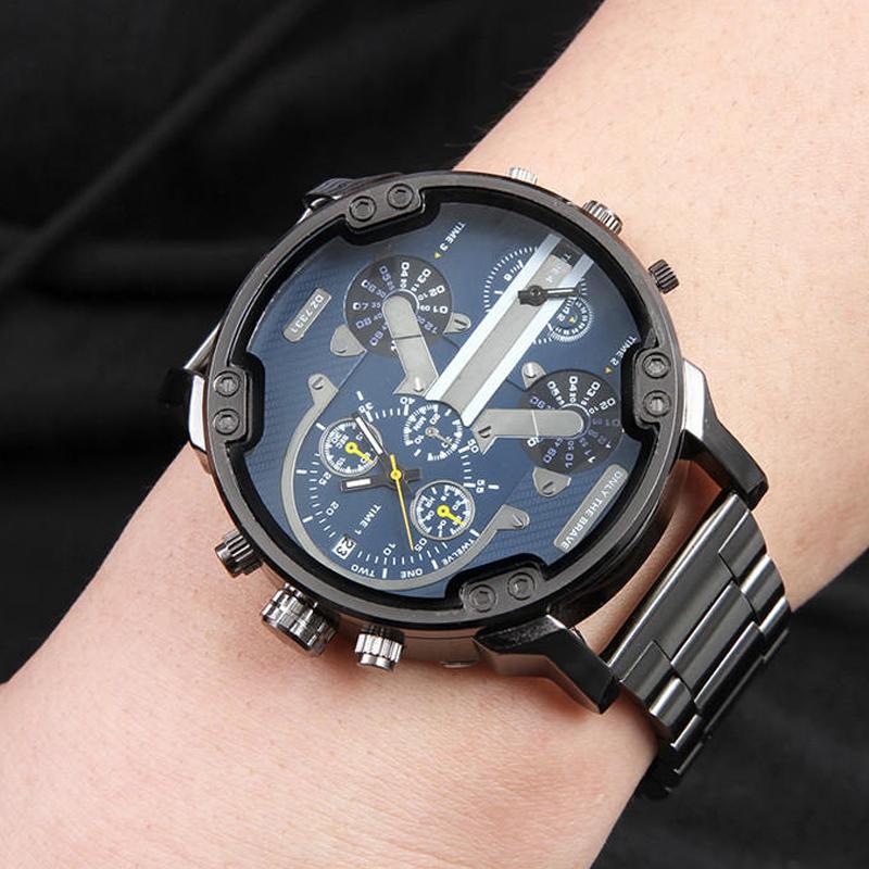 Elegante Quarzchronographuhr aus Edelstahl