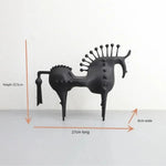 Moderne Metallskulptur eines Pferdes | EquinoxArt