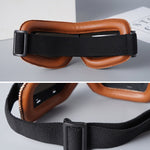 Vintage Motorradschutzbrille mit wechselbaren Gläsern und Komfortpolsterung