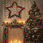 LumaTinsel LED Weihnachtsgirlande – 2er Set kabellose Lichterkette mit warmem Licht