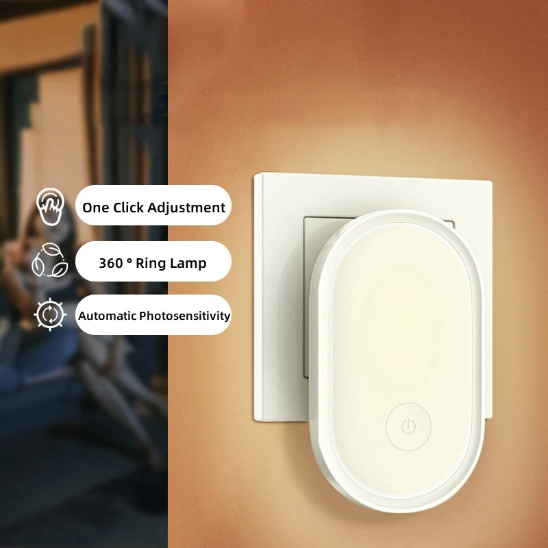 Smart LED Night Light with Dimming Function and Sensor