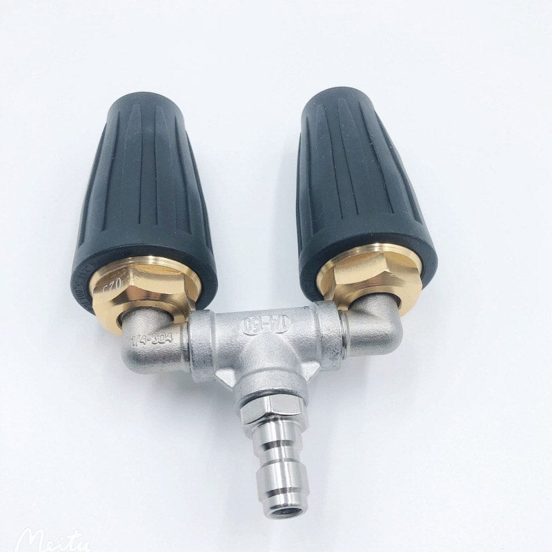 Hochdruckdüse mit Doppel-Turbo für kraftvolle Reinigung