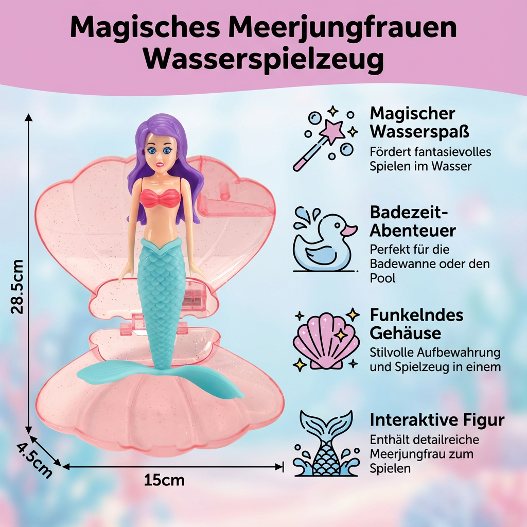 Wasserspielzeug in Form einer Meerjungfrau – Magisch und Spaßig