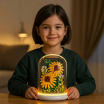 Glas mit eleganten Bausteinblumen