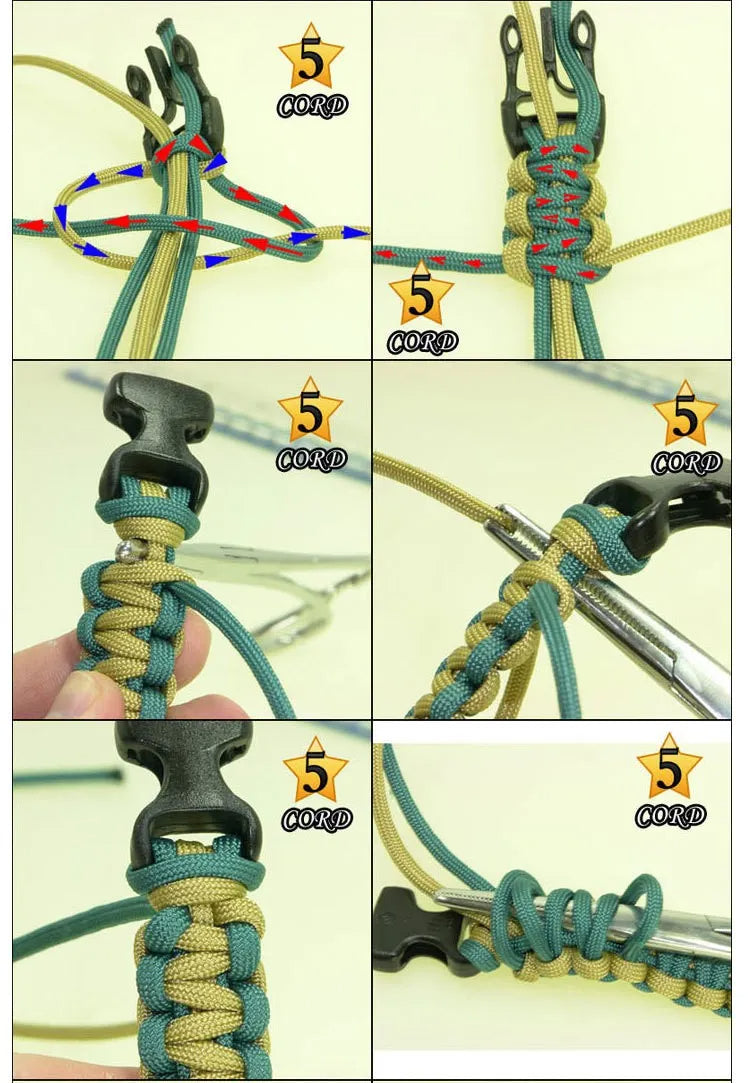 Multifunktionales Überlebensarmband mit 15 Funktionen | GearGuard