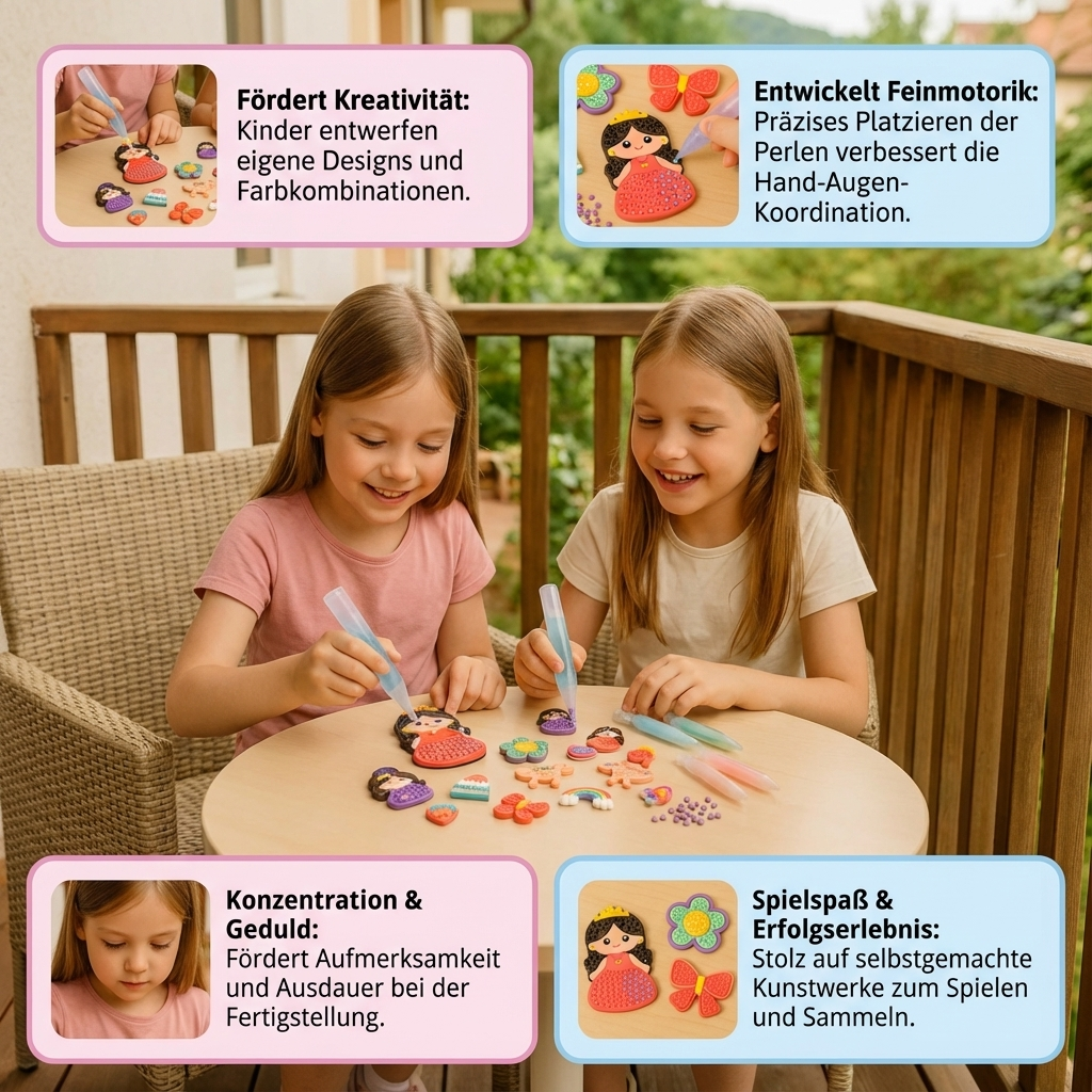 Perlenmalerei Set für Kinder – Kreatives DIY Bastelprojekt