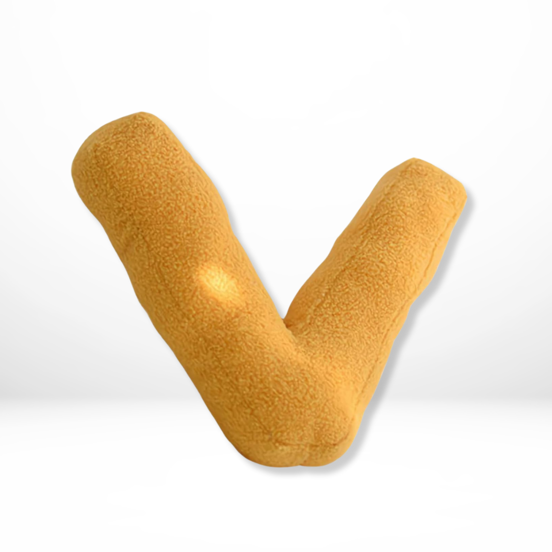 Alphabetkissen Velour – Weiches dekoratives Kissen in allen Buchstaben