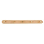 NaturaLine | Eleganter Holz-Wandgarderobenhaken mit Messinghaken