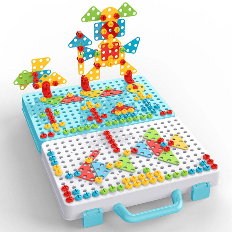 Spielzeugbox für kreative Montagen