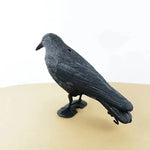 Lifelike Crow Decoy 35 cm | Effective Bird Control for Balcony and Garden