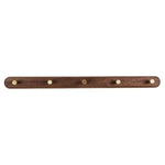 NaturaLine | Eleganter Holz-Wandgarderobenhaken mit Messinghaken
