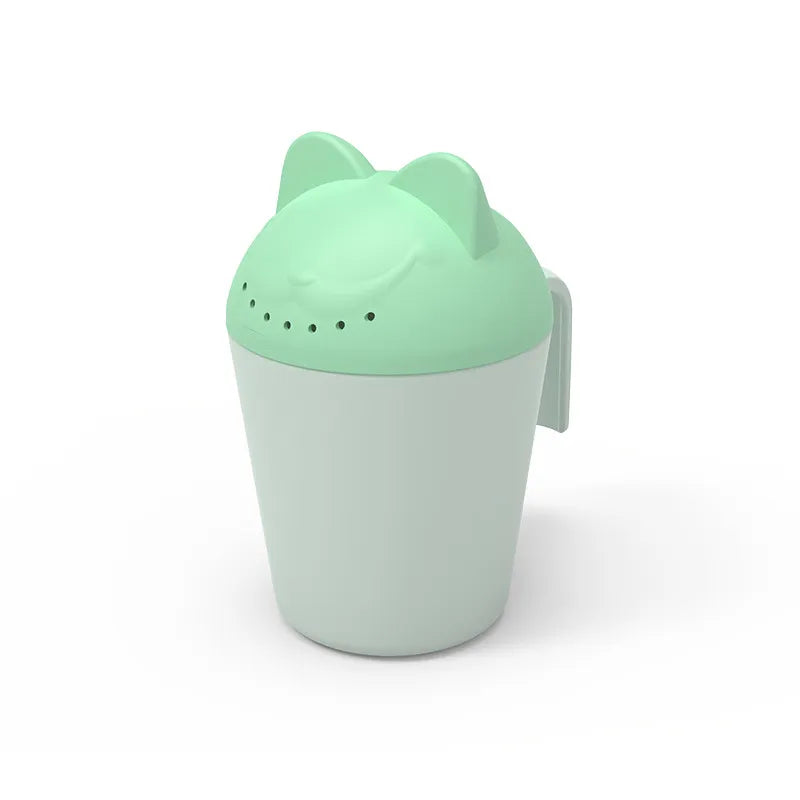 Ergonomischer Badebecher zum Duschen – Kinder Gießkanne mit Katzenmotiv