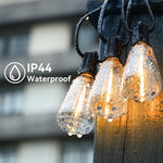 Wetterfeste LED-Lichterkette mit nostalgischen Glühbirnen