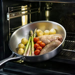 Hochwertige Edelstahl Bratpfanne für gesundes Kochen