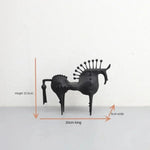 Moderne Metallskulptur eines Pferdes | EquinoxArt
