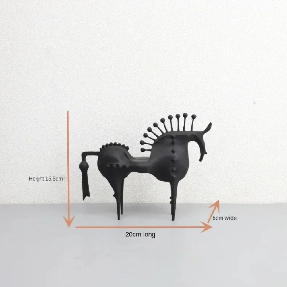 Moderne Metallskulptur eines Pferdes | EquinoxArt