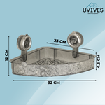Corner Shelf with Suction Cup – Stylish Storage for Your Bathroom