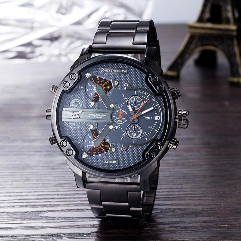 Elegante Quarzchronographuhr aus Edelstahl