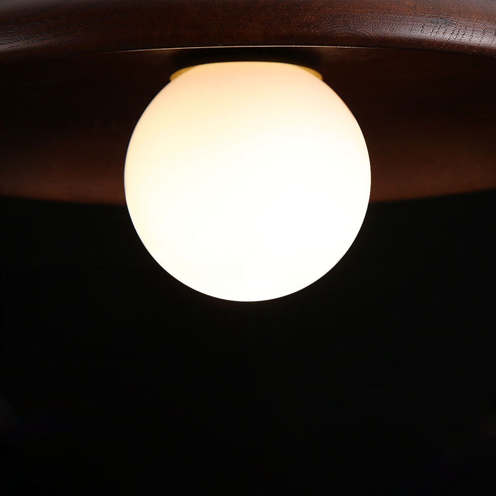 LumiWood | Minimalistische Holz-Deckenleuchte für Flur und Wohnzimmer