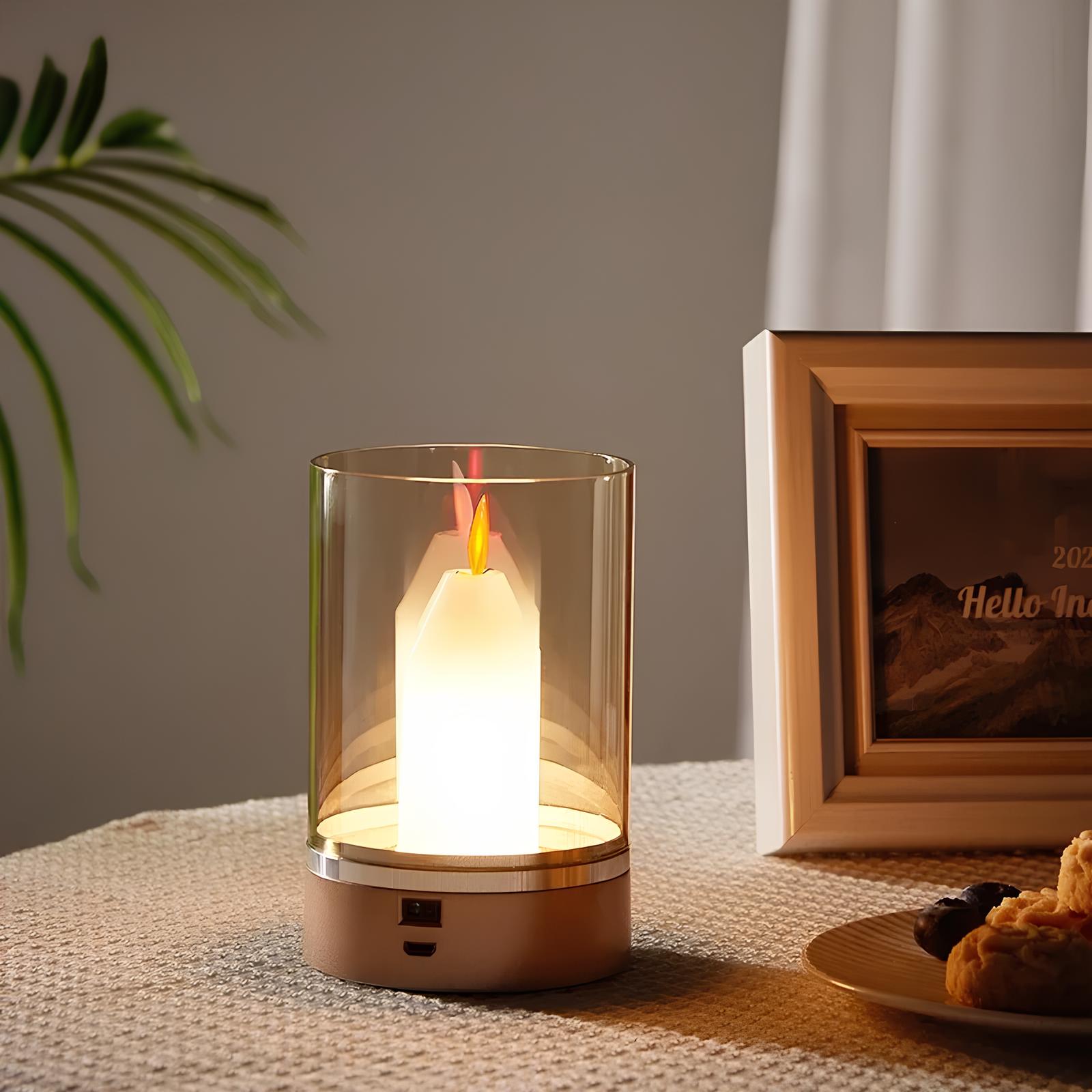 Elegante LED-Kerzenlampe mit Gestensteuerung - Glanzlicht
