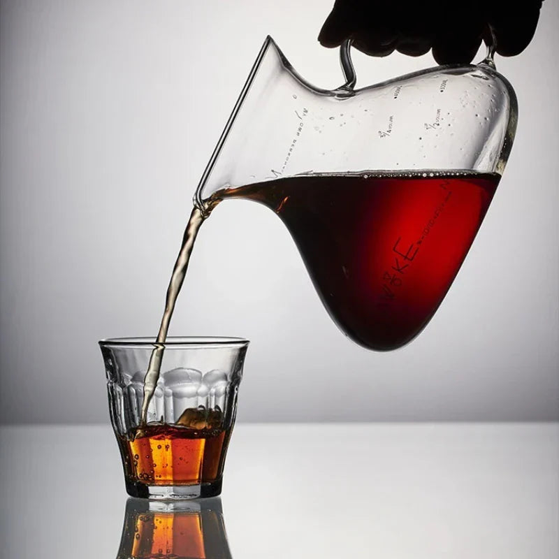 15 oz Kaffeekaraffe aus Glas mit Filter, hitzebeständig