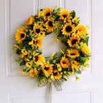 16'' Eleganter Künstlicher Sonnenblumenkranz Auroraflare