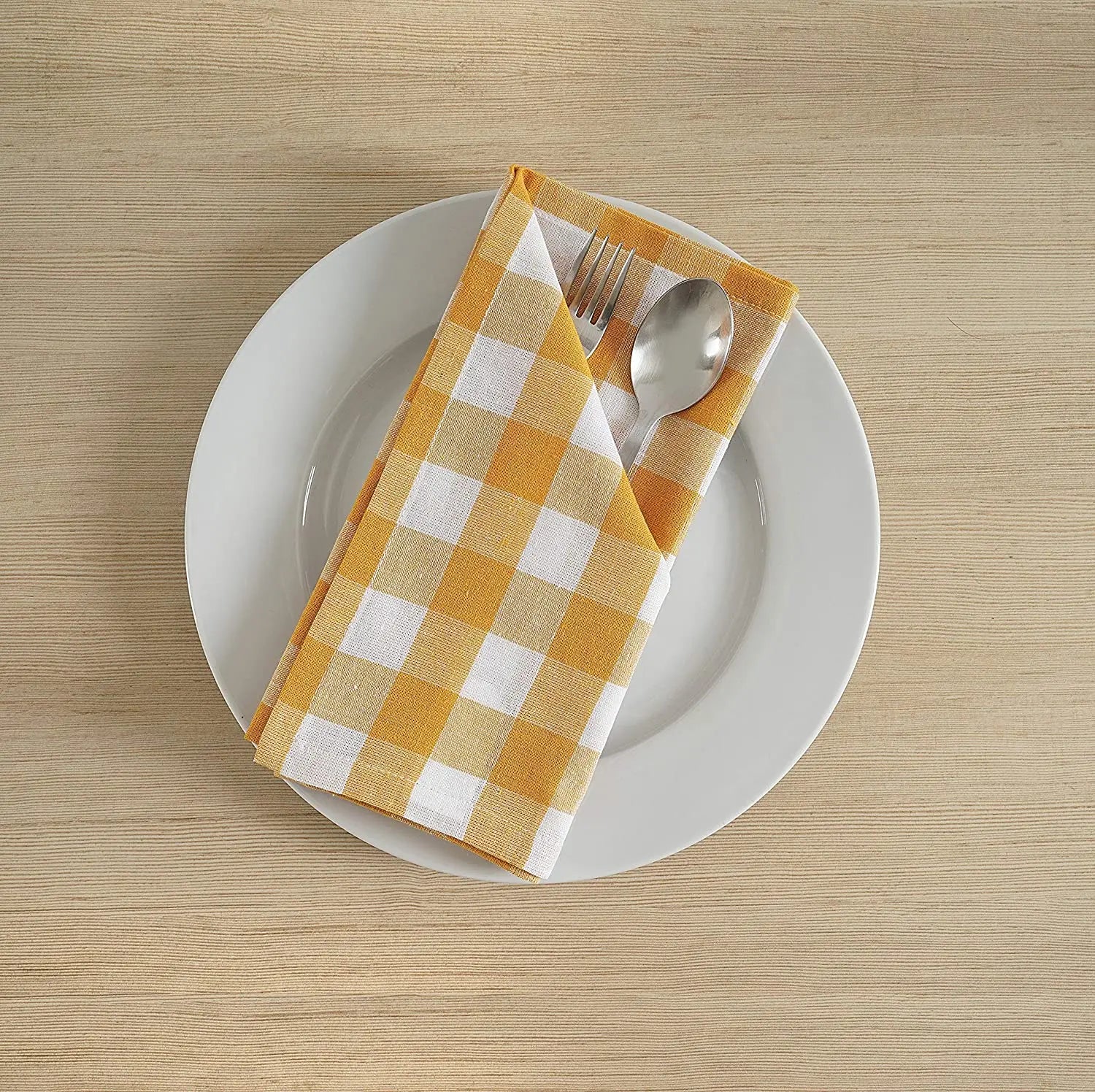 16" Wiederverwendbares Tischdecken-Set aus Polyester mit Platzdeckchen