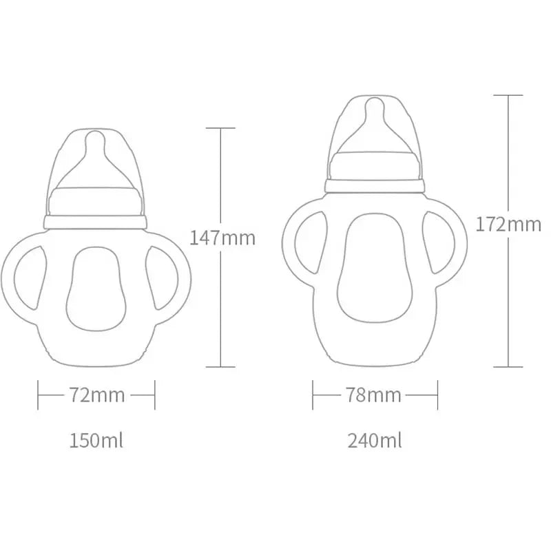 Trinkflasche für Babys aus Silikon – mit weichem Sauger und Tierdesign