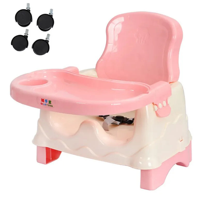 Baby-Hochstuhl mit Tisch und Sicherheitsgurt – vielseitig einsetzbar