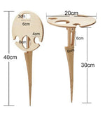 Elegant folding table for the perfect picnic with wine holder