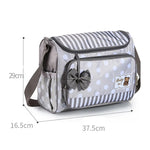 Wickeltasche für Babys in Blau mit Wickelauflage und Flaschenhalter