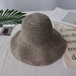Faltbarer Sonnenhut mit breitem Rand für Damen