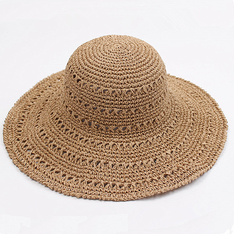 Faltbarer Sonnenhut mit breitem Rand für Damen